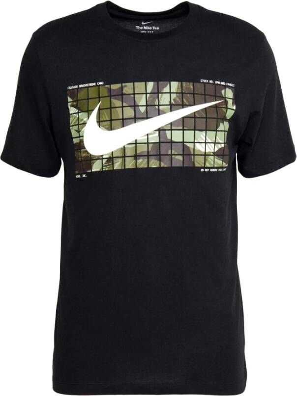 Nike Korte Mouw Heren T-shirt Fj2446 Zwart Heren