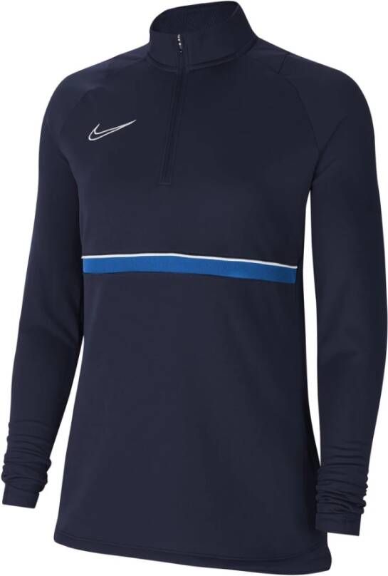 Nike Lange mouwen trainingstop Blauw Heren