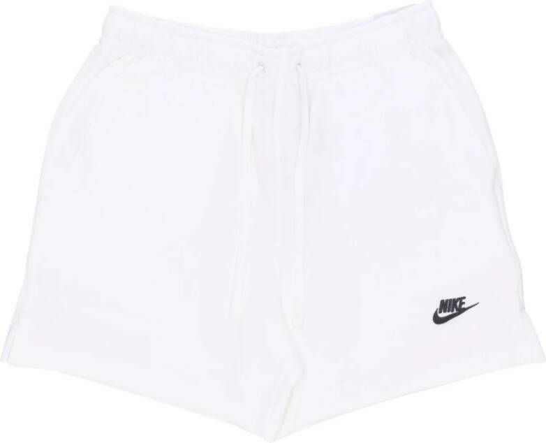Nike Lichtgewicht Club Fleece Terry Flow Shorts White Heren