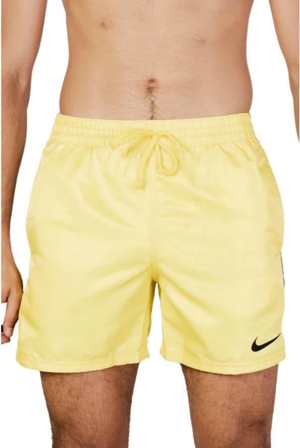 Nike Gele Herenzwemkleding met Veters Yellow Heren