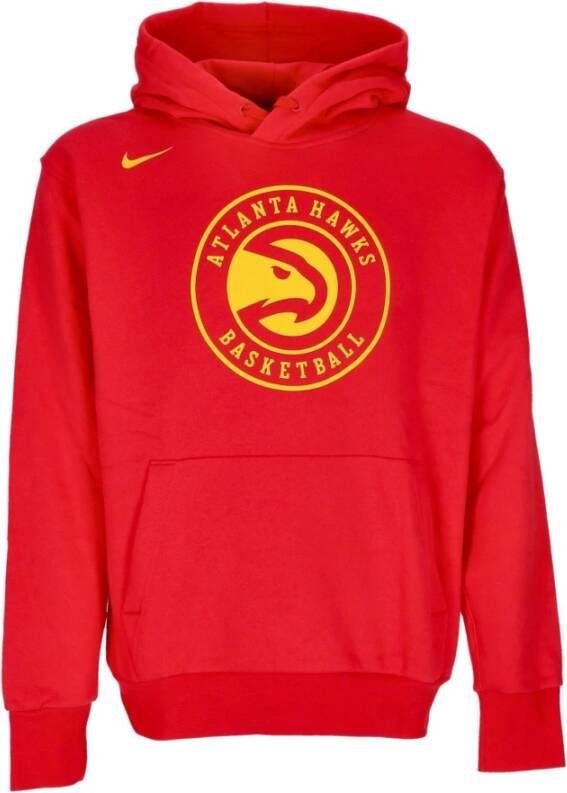 Nike NBA Essential Fleece Hoodie University Red Heren