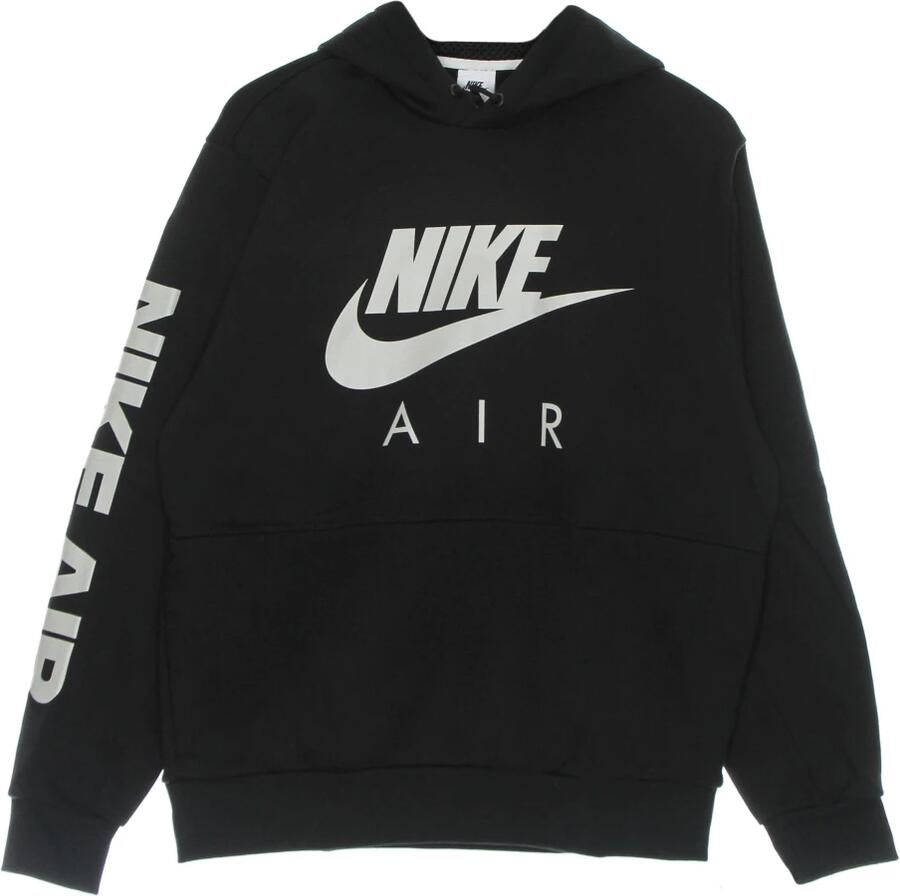 Nike Air Hoodie van geborstelde fleece voor heren Zwart