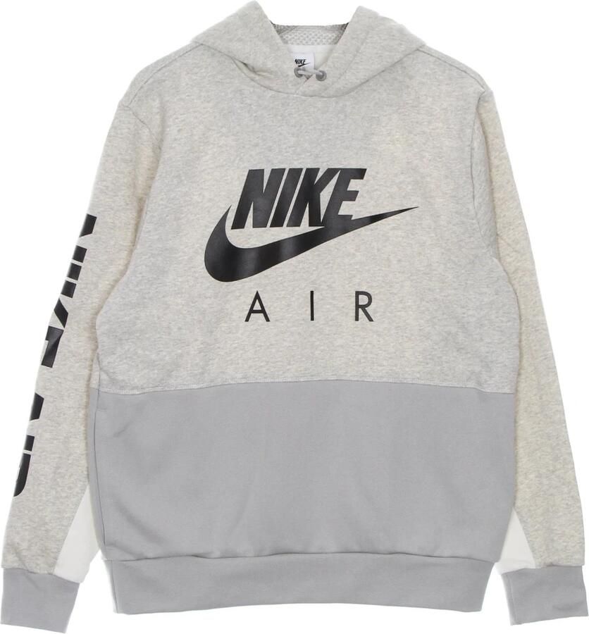 Nike Air Hoodie van geborstelde fleece voor heren Grijs - Foto 5