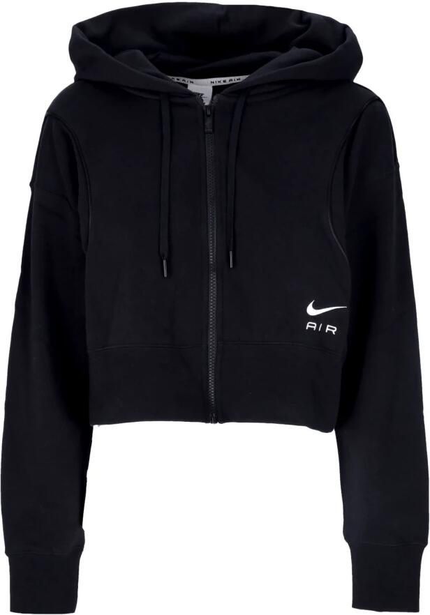 Nike Air Fleecehoodie met rits voor dames Zwart