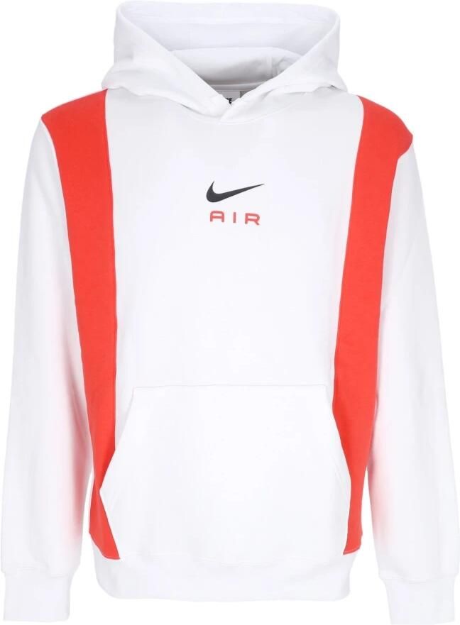 Nike Air Po Hoodie Fleece Sweatshirt White Heren