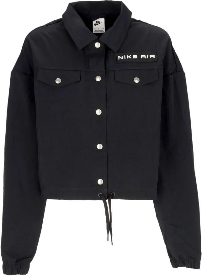Nike Sportswear Air oversized kort damesjack Zwart