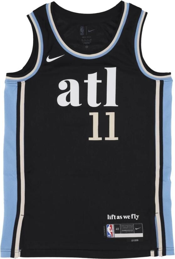 Nike Trae Young Atlanta Hawks City Edition 2023 24 Swingman NBA-jersey met Dri-FIT voor heren Zwart