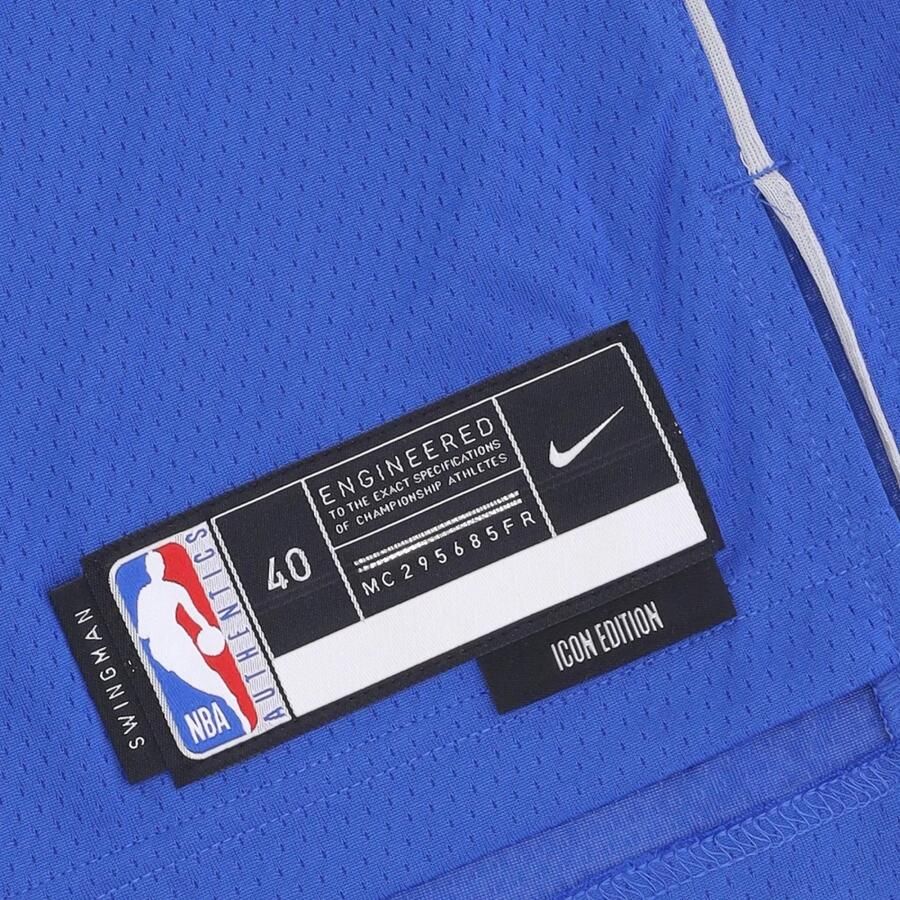 Nike Dallas Mavericks Icon Edition 2022 23 Dri-FIT Swingman NBA-jersey voor heren Blauw - Foto 2