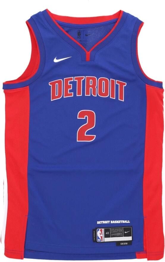 Nike Detroit Pistons Icon Edition 2022 23 Dri-FIT Swingman NBA-jersey voor heren Blauw