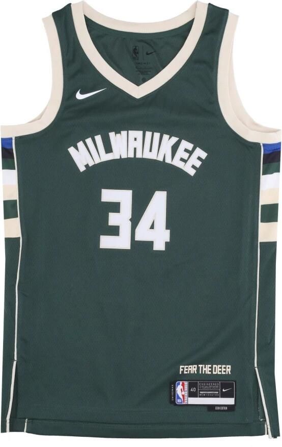 Nike Milwaukee Bucks Icon Edition Swingman DRI-FIT NBA-jersey voor heren Groen - Foto 8