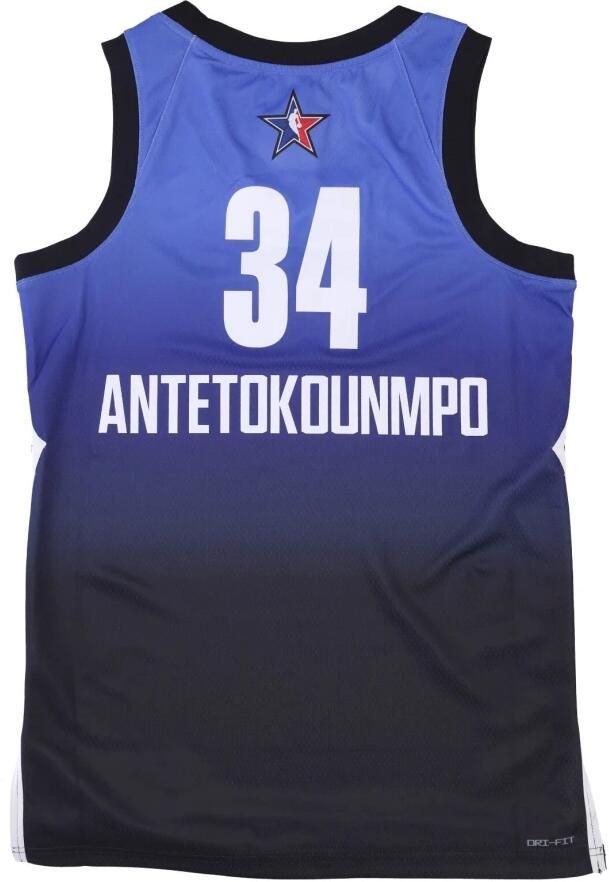 Jordan Giannis Antetokounmpo 2023 All-Star Edition Swingman NBA-jersey met Dri-FIT Blauw - Foto 5
