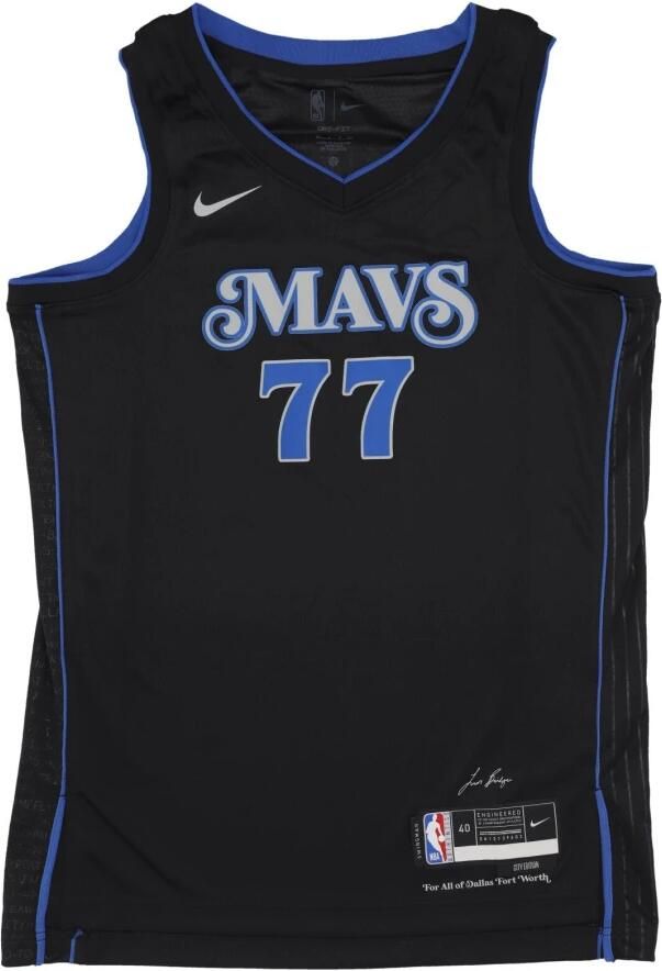 Nike Luka Doncic Dallas Mavericks 2023 24 City Edition Dri-FIT Swingman NBA-jersey voor heren Zwart