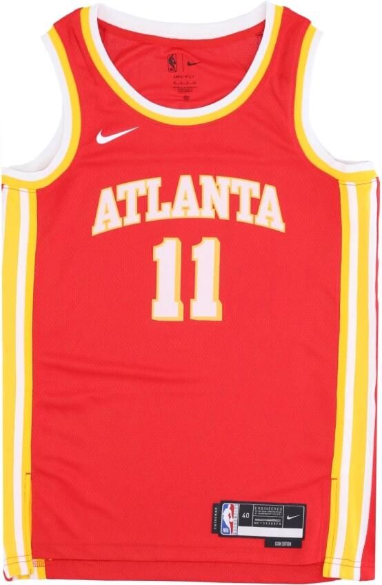 Nike Atlanta Hawks Icon Edition Dri-FIT Swingman NBA-jersey voor heren Rood - Foto 5