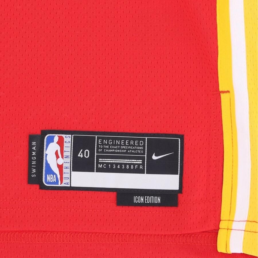 Nike Atlanta Hawks Icon Edition Dri-FIT Swingman NBA-jersey voor heren Rood - Foto 2