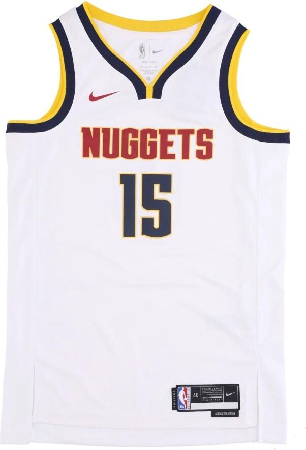 Nike Denver Nuggets Association Edition 2022 23 Dri-FIT Swingman NBA-jersey voor heren Wit - Foto 4