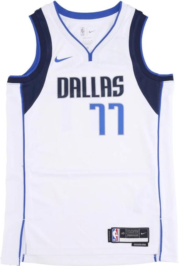 Nike Dallas Mavericks Association Edition 2022 23 Dri-FIT Swingman NBA-jersey voor heren Wit - Foto 4