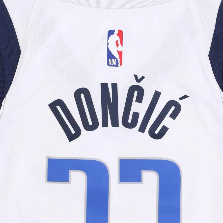 Nike Dallas Mavericks Association Edition 2022 23 Dri-FIT Swingman NBA-jersey voor heren Wit