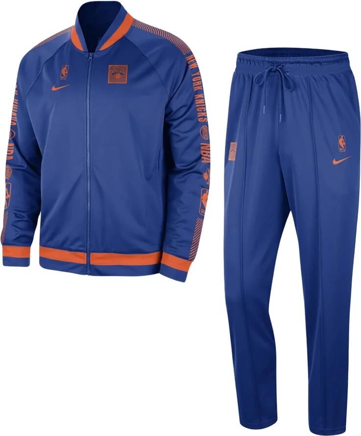 Nike New York Knicks Starting 5 Dri-FIT NBA-trainingspak voor heren Blauw - Foto 2