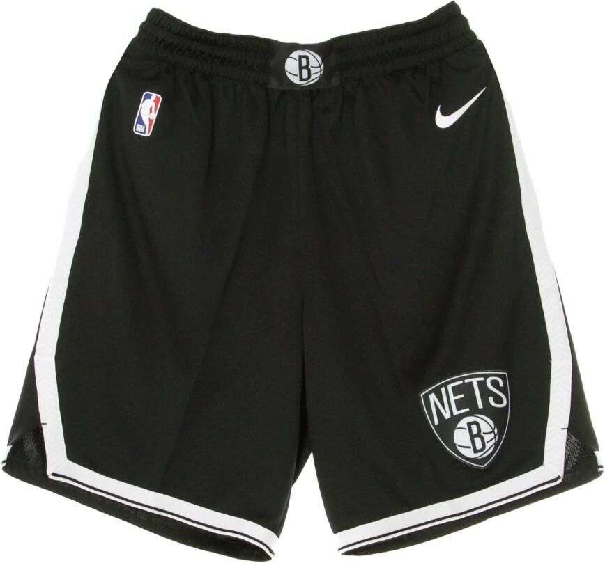 Nike Brooklyn Nets Icon Edition Swingman NBA-herenshorts Zwart - Foto 4