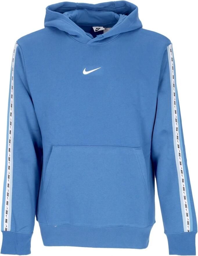 Nike Blauwe Herhaal Fleece Hoodie Lange Mouw Blue Heren - Foto 3