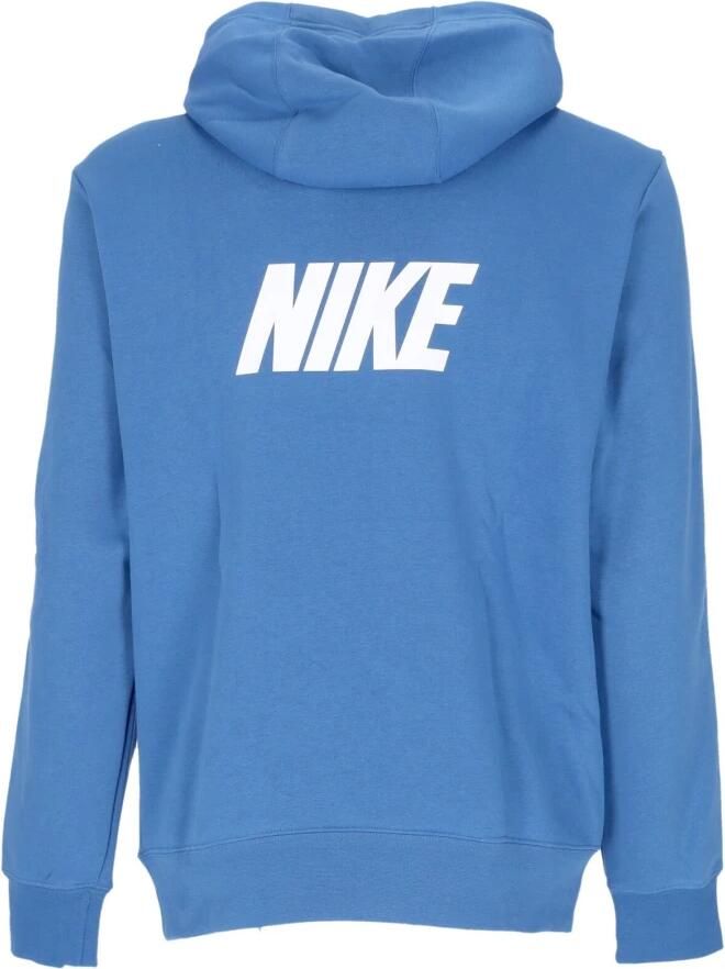 Nike Blauwe Herhaal Fleece Hoodie Lange Mouw Blue Heren - Foto 2