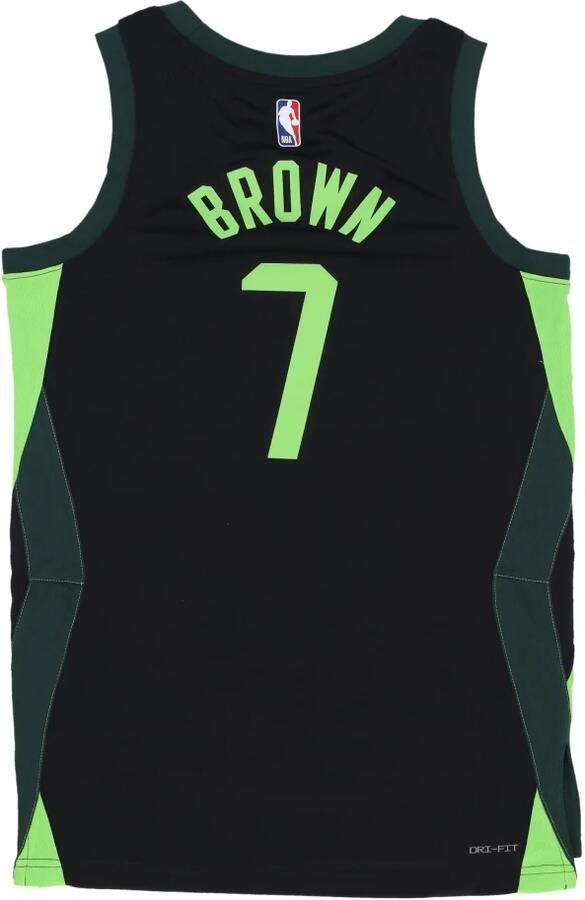 Nike Jaylen Brown Boston Celtics 2024 25 City Edition Dri-FIT Swingman NBA-jersey voor heren Zwart - Foto 2