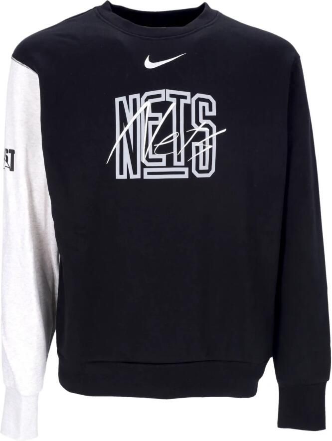 Nike Brooklyn Nets Courtside NBA-sweatshirt van fleece voor heren Zwart