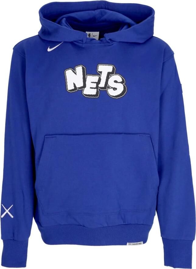 Nike Brooklyn Nets Standard Issue 2023 24 City Edition NBA Courtside hoodie voor heren Blauw