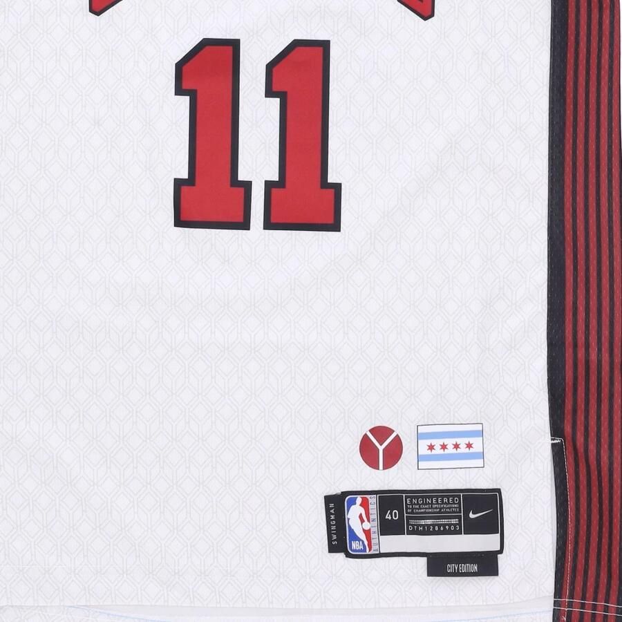 Nike Demar Derozan Chicago Bulls City Edition Swingman NBA-jersey met Dri-FIT Wit
