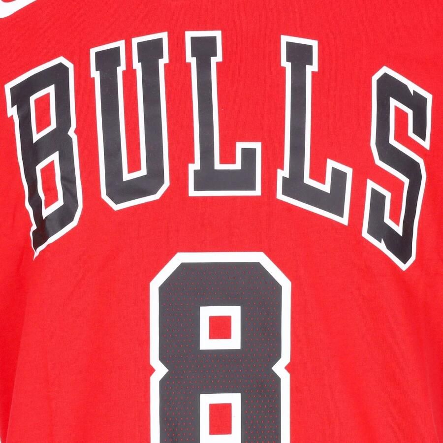 Nike Chicago Bulls Tee Zach Lavine No 8 Red Heren