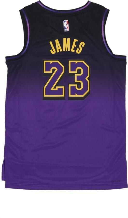 Nike LeBron James Los Angeles Lakers 2024 25 City Edition Dri-FIT Swingman NBA-jersey voor heren Paars - Foto 3