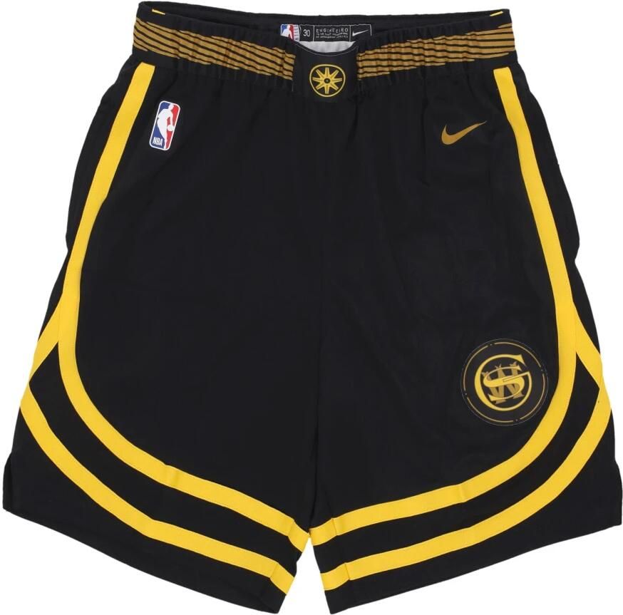 Nike Golden State Warriors 2023 24 City Edition Swingman Dri-FIT NBA-herenshorts Zwart