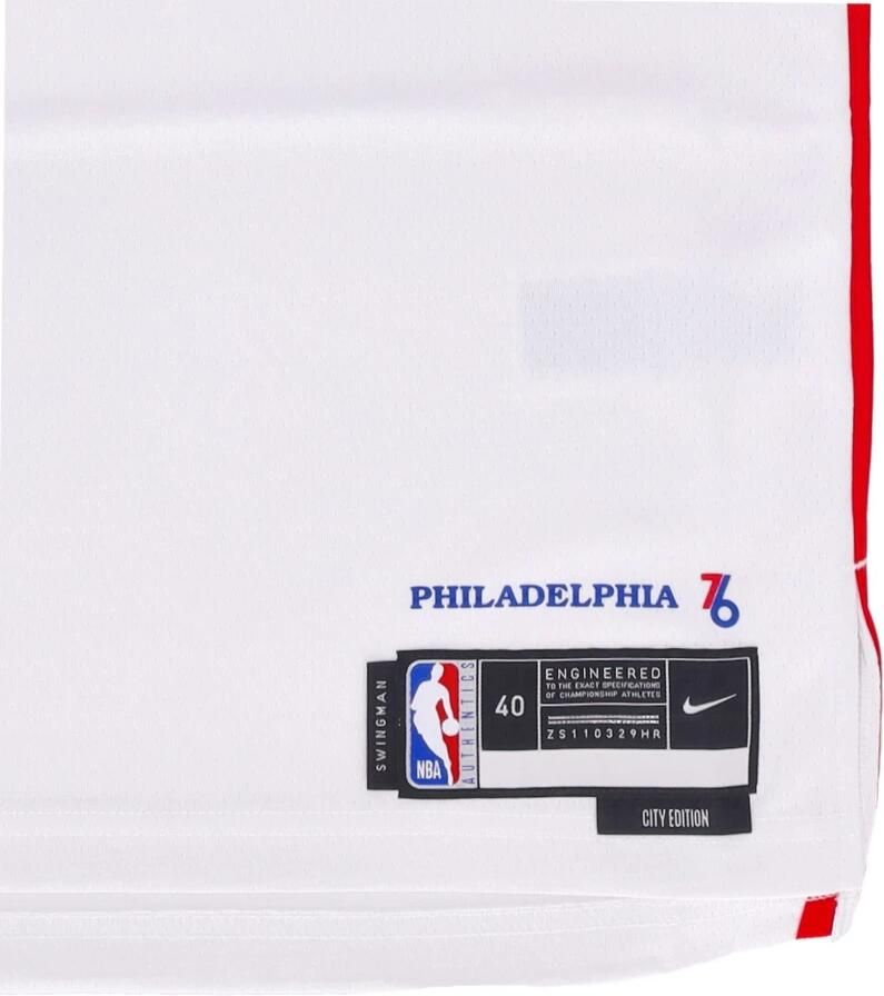Nike Joel Embiid Philadelphia 76ers City Edition Swingman NBA-jersey met Dri-FIT Wit