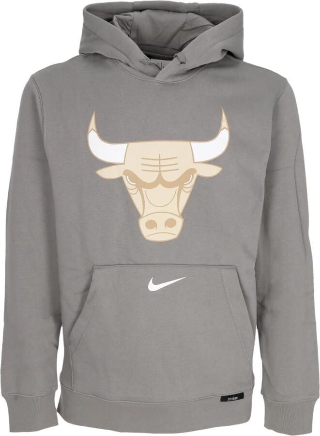 Nike Chicago Bulls Club City Edition NBA-fleecehoodie voor heren Grijs