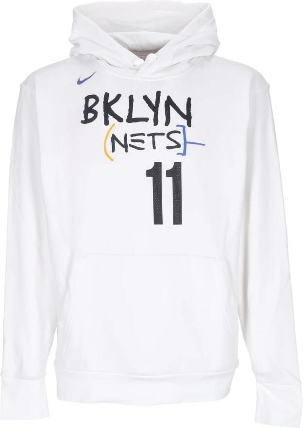 Nike Brooklyn Nets City Edition NBA-fleecehoodie voor heren Wit