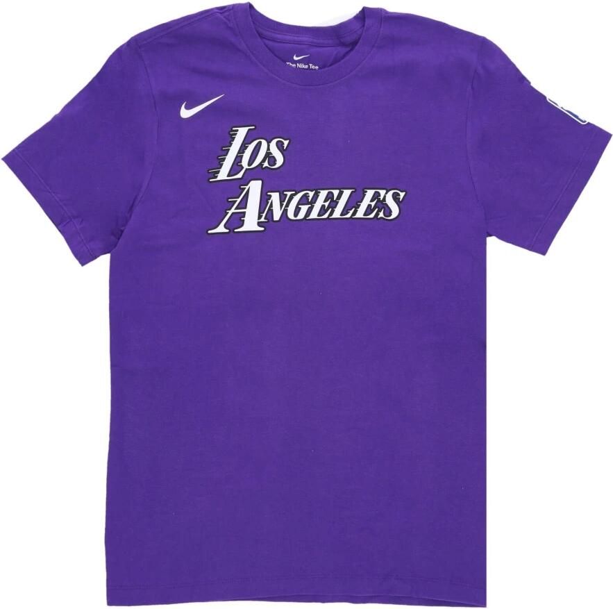 Nike Los Angeles Lakers City Edition NBA-herenshirt met logo Paars