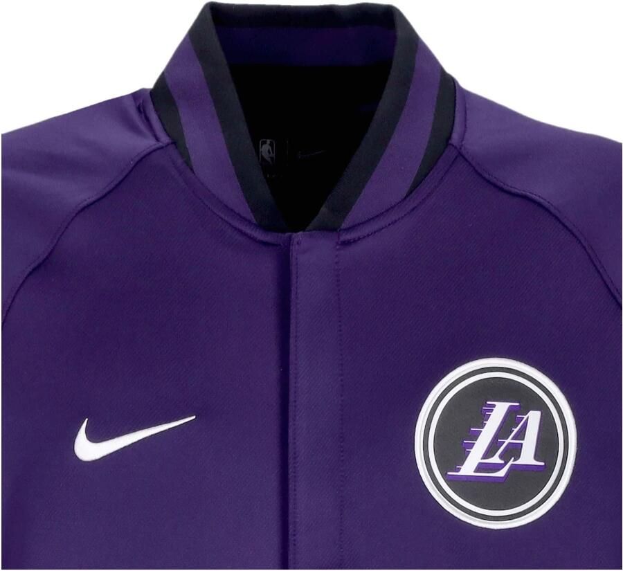 Nike Los Angeles Lakers Showtime City Edition Dri-FIT NBA-herenjack met lange mouwen Paars