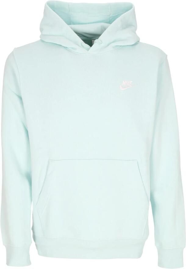 Nike Club Fleece Hoodie Long Sleeve Sweatshirt Green Heren
