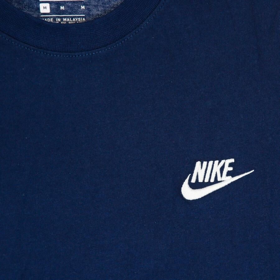 Nike Club Tee Wit Zwart Korte Mouw T-shirt White Heren - Foto 2