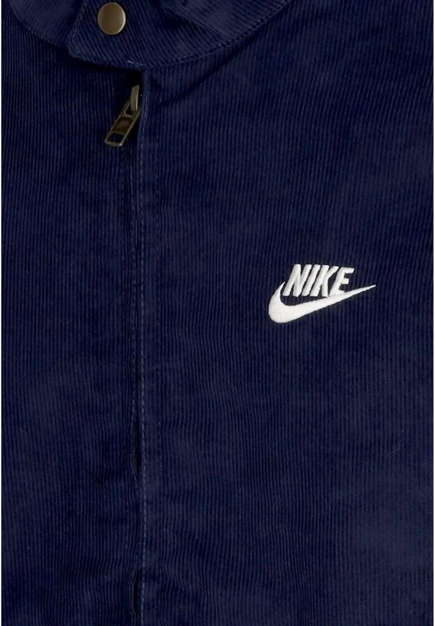 Nike Sportswear Club corduroy Harrington-jack voor heren Blauw
