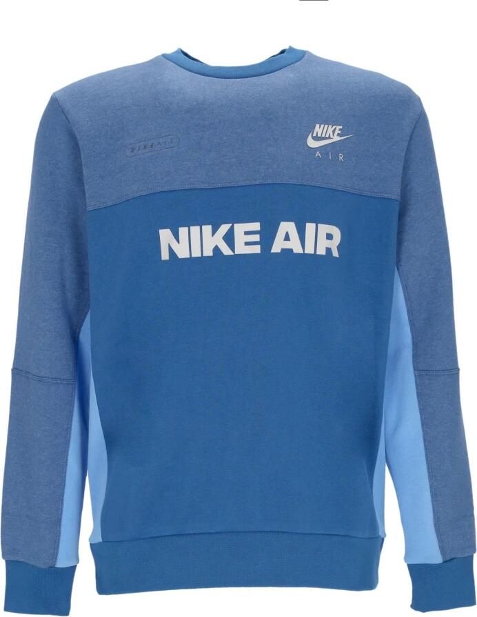 Nike Crewneck Sweatshirt Air Brushed-back Blauw Blue Heren - Foto 3