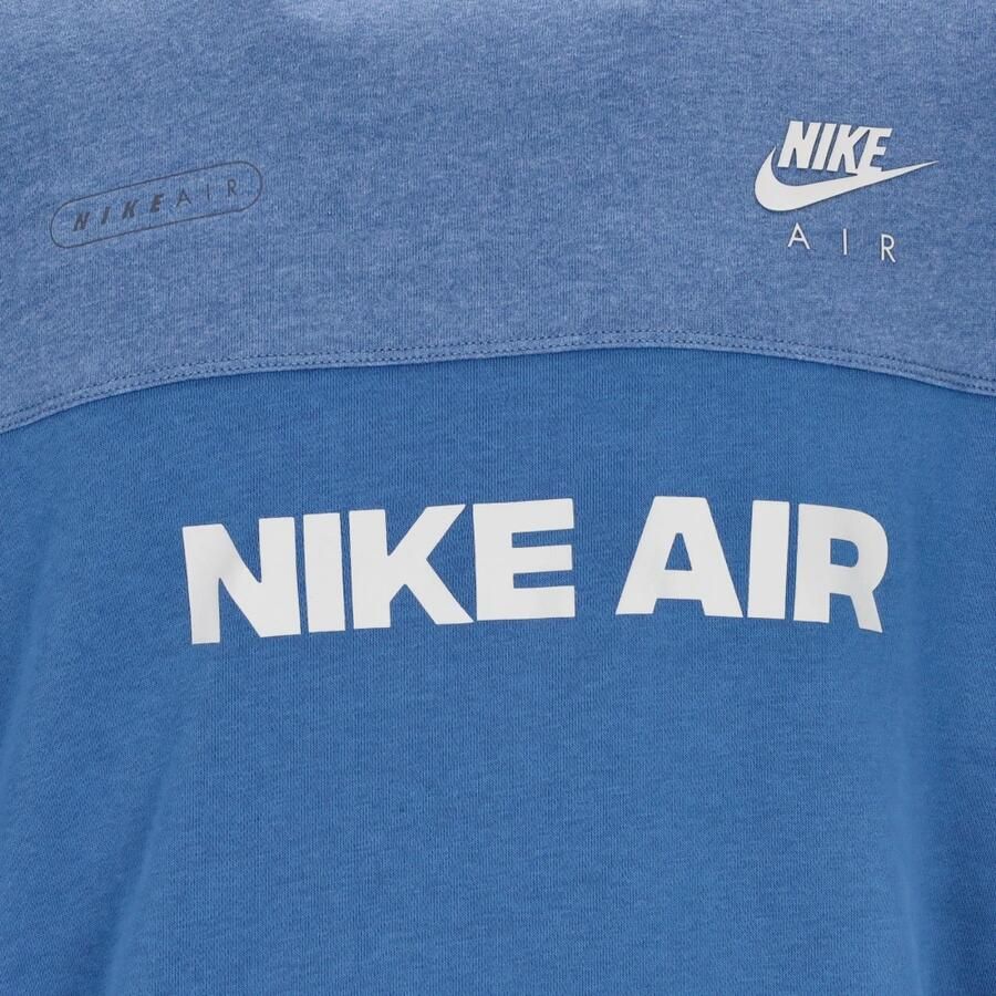 Nike Crewneck Sweatshirt Air Brushed-back Blauw Blue Heren