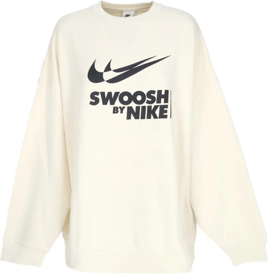 Nike Crewneck Sweatshirt met Groot Logo Beige Dames - Foto 3