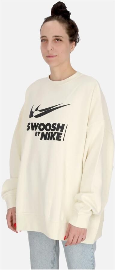 Nike Crewneck Sweatshirt met Groot Logo Beige Dames - Foto 2