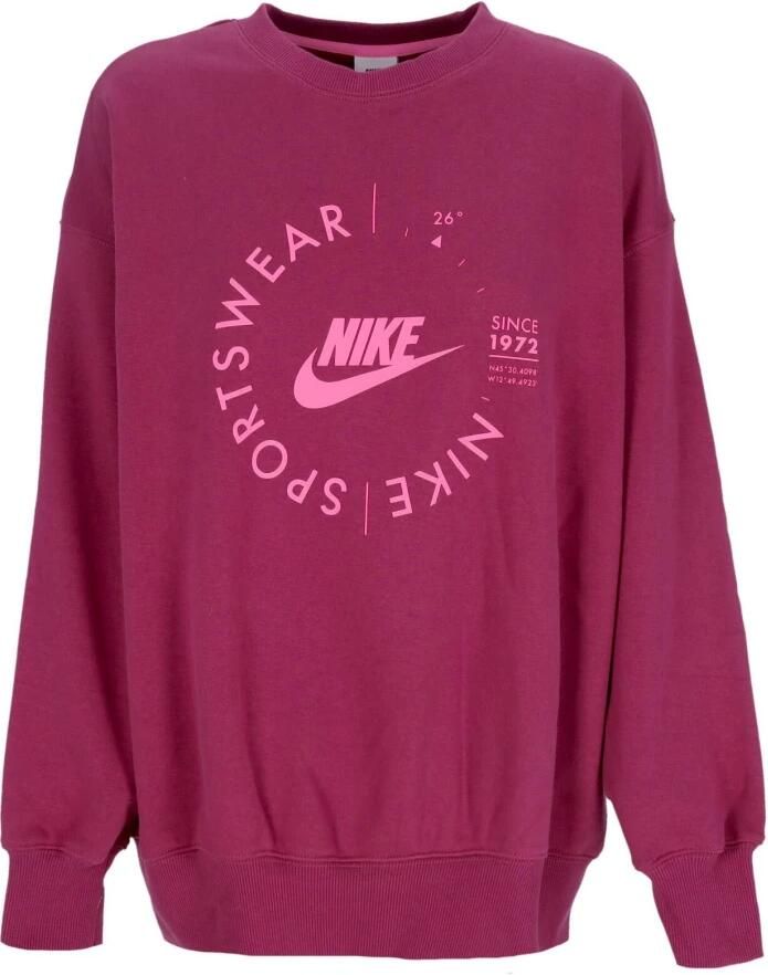 Nike Sportswear Sports Utility oversized sweatshirt met ronde hals voor dames Rood