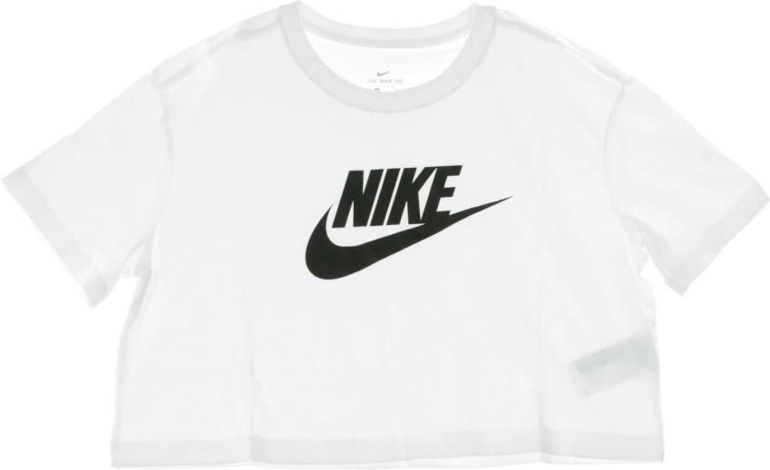 Nike Sportswear Essential Kort T-shirt met logo voor dames Wit - Foto 5