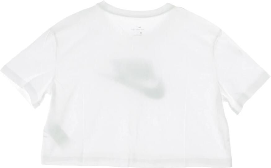 Nike Sportswear Essential Kort T-shirt met logo voor dames Wit - Foto 4
