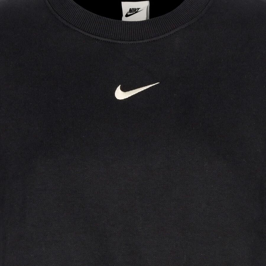Nike Phoenix Fleece extra oversized sweatshirt met ronde hals voor dames Zwart