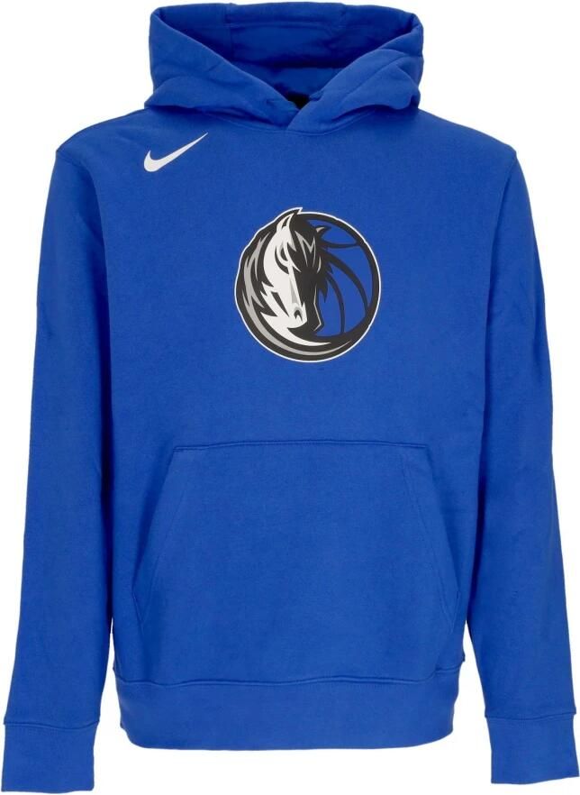 Nike Dallas Mavericks Basketbal Team Feest Hoodie Blue Heren
