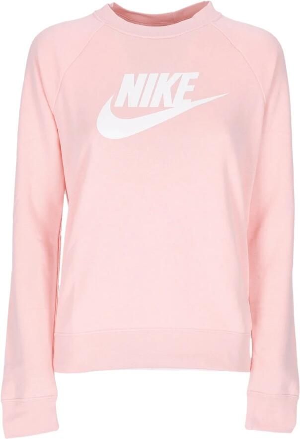Nike Sportswear Essential Fleece sweatshirt met ronde hals voor dames Roze